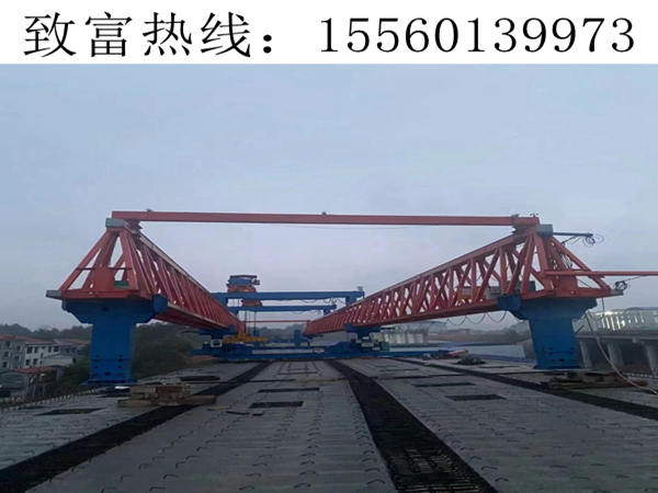 廣西梧州架橋機架梁作業(yè)